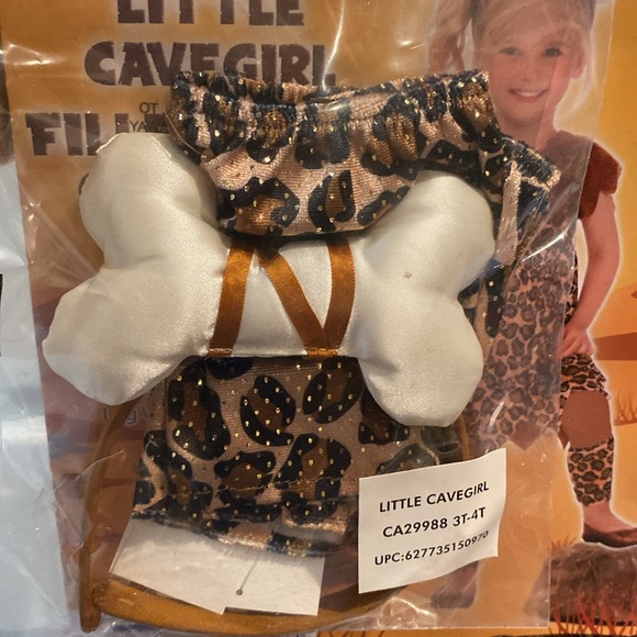 Little Cavegirl Girls Halloween Costume Size 3-4T - Picture 12 of 13